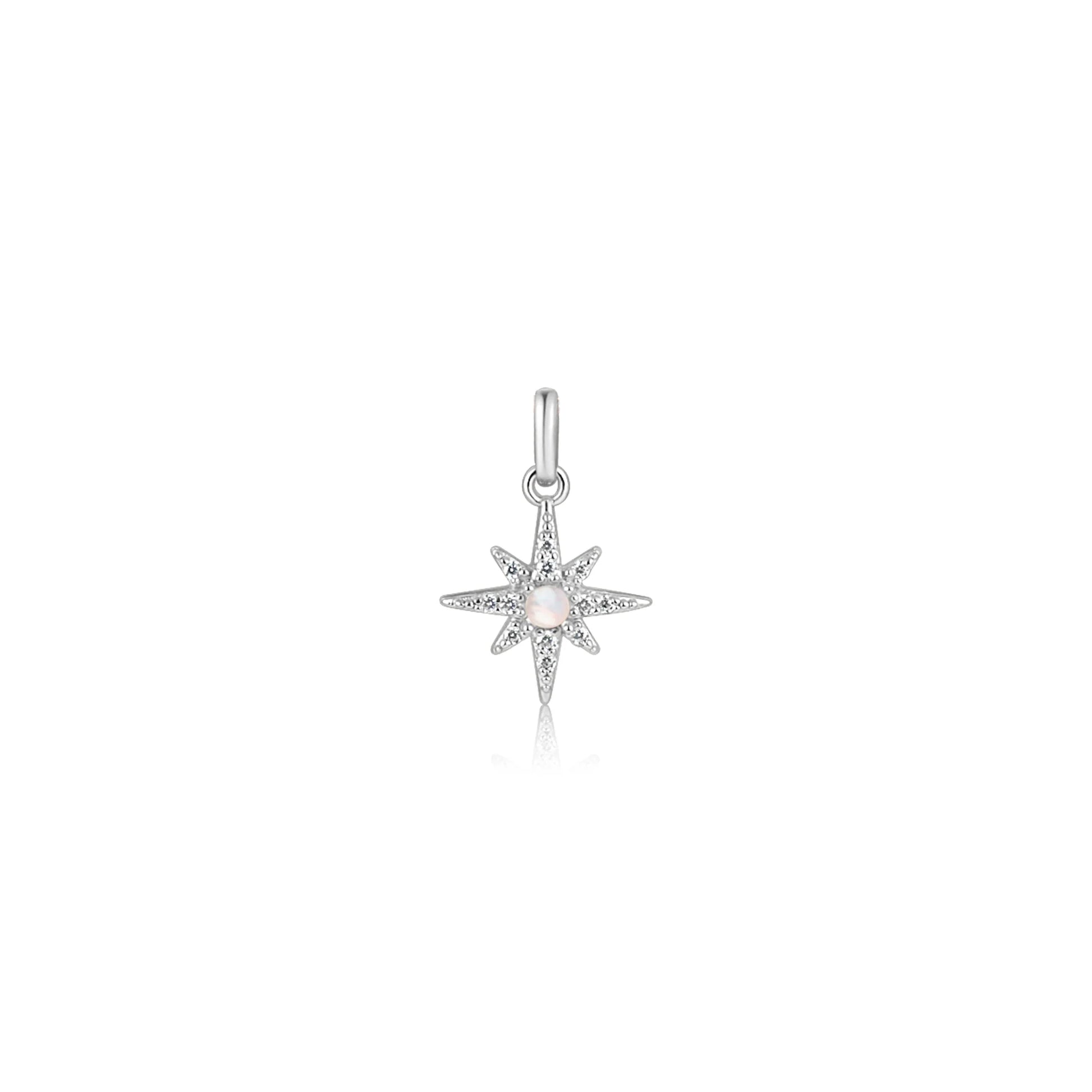 Silver North Star Charm